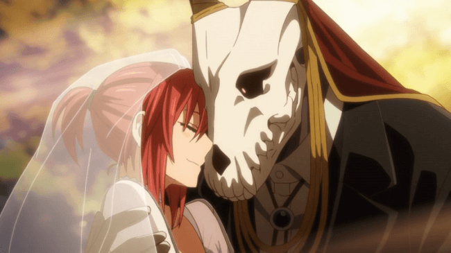 a cartoon of a woman and a horse mask